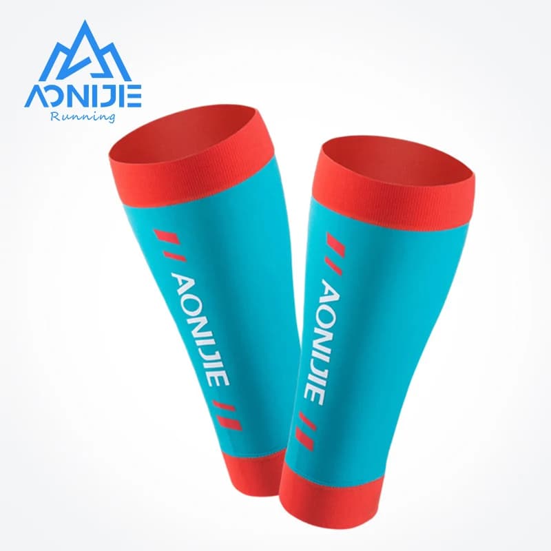 Aonijie e4405 malha compressão perna bezerro mangas meias caneleira tala suporte alívio para correr maratona caminhadas futebol