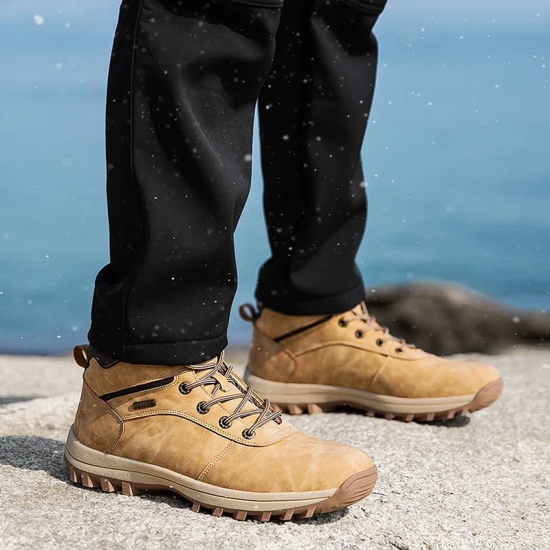 Botas de Inverno Impermeáveis para Homens, Super Quentes e Confortáveis, Tamanho Grande 48, Botas de Tornozelo para Atividades ao Ar Livre