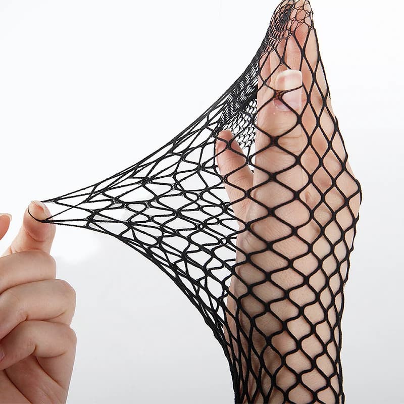 Mulheres quentes longo sexy oco para fora meias arrastão meia-calça preta cintura alta meia-calça arrastão lingerie de alta qualidade