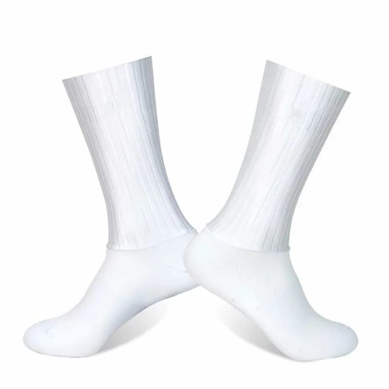 Meias de Ciclismo Antiderrapantes de Silicone Whiteline para Verão, Meias Esportivas Masculinas para Bicicleta e Corrida, Calcetines Ciclismo