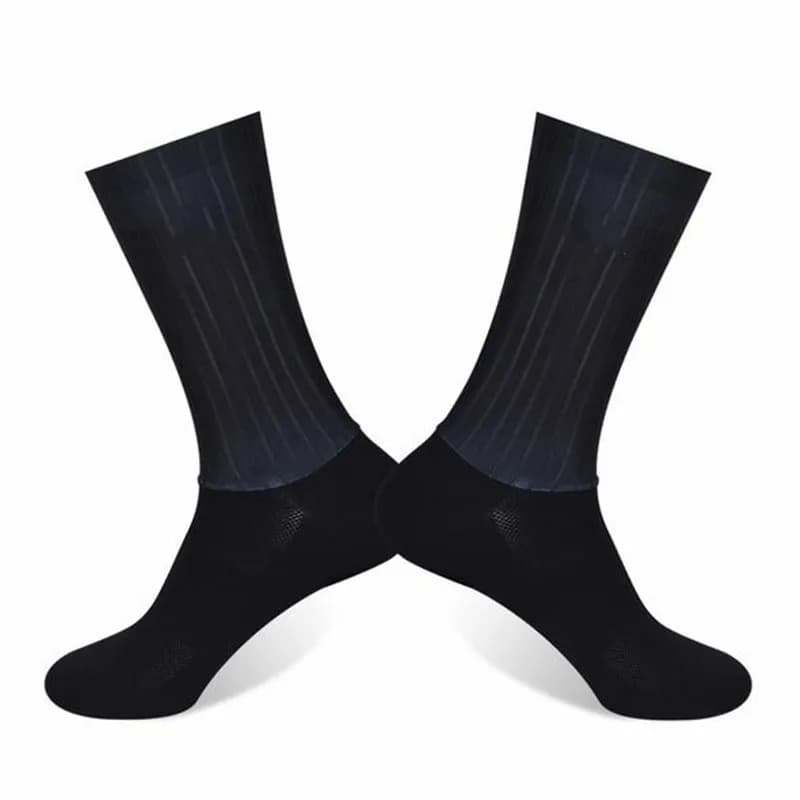 Meias de Ciclismo Antiderrapantes de Silicone Whiteline para Verão, Meias Esportivas Masculinas para Bicicleta e Corrida, Calcetines Ciclismo