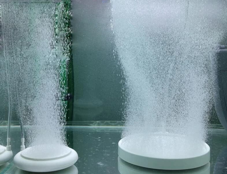 70/130/156/207mm placa de ar nano branco corindo bolha pedra aerador de ar para tanque de peixes aquário acessórios de oxigênio bomba de ar