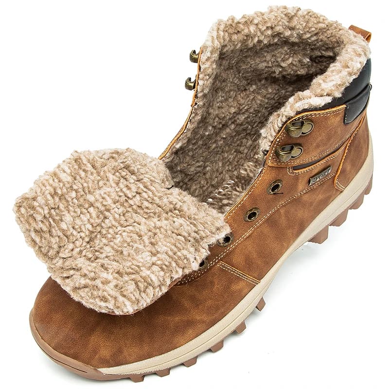 Botas de Inverno Impermeáveis para Homens, Super Quentes e Confortáveis, Tamanho Grande 48, Botas de Tornozelo para Atividades ao Ar Livre