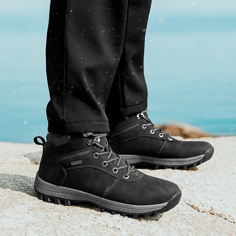 Botas de Inverno Impermeáveis para Homens, Super Quentes e Confortáveis, Tamanho Grande 48, Botas de Tornozelo para Atividades ao Ar Livre