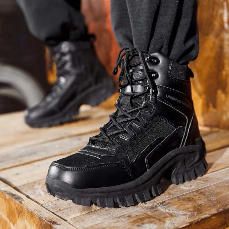 Novas botas masculinas sapatos táticos ao ar livre tênis caminhadas montanhismo caminhada jogging tornozelo botas botas costurno masculino