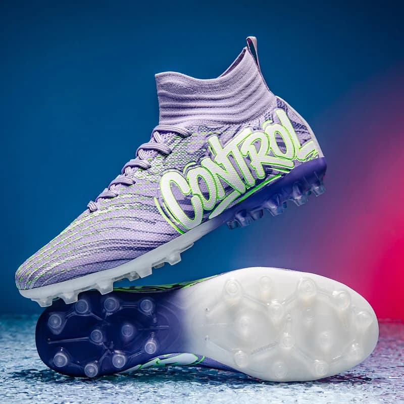 Novos homens botas de futebol chuteiras tênis de alta qualidade sapatos de futebol antiderrapante futsal grama jogo interior venda quente fg/tf