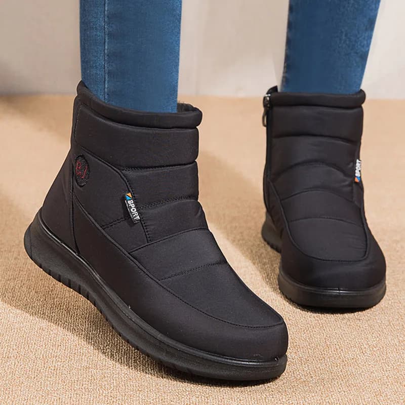 Botas femininas botas de pele à prova dwaterproof água para neve sapatos de inverno mulher casual botas de borracha mujer moda botas de inverno botas femininas