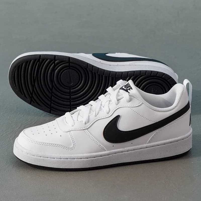 Tênis Nike Court Borough Low (Gs) branco e preto