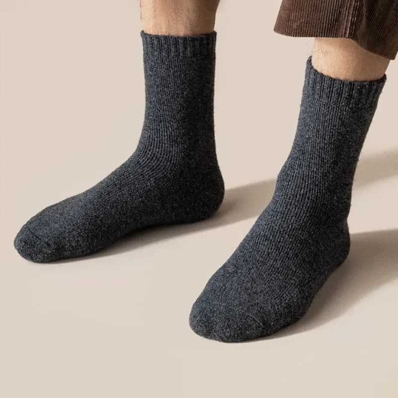 1 Pares meias termicas de inverno meia de lã meias masculino feminina meia peluciada de Inverno Quente Mulheres Meias Merino Lã Homens Super Mais Grosso Sólido Contra Frio Térmico Pelúcia Grossa Neve Terry Meias