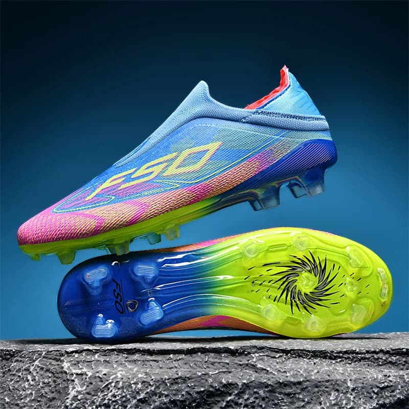 Novos homens botas de futebol antiderrapante sapatos de futebol de alta qualidade chuteiras de grama de alta qualidade tênis de futsal jogo interior venda quente ao ar livre
