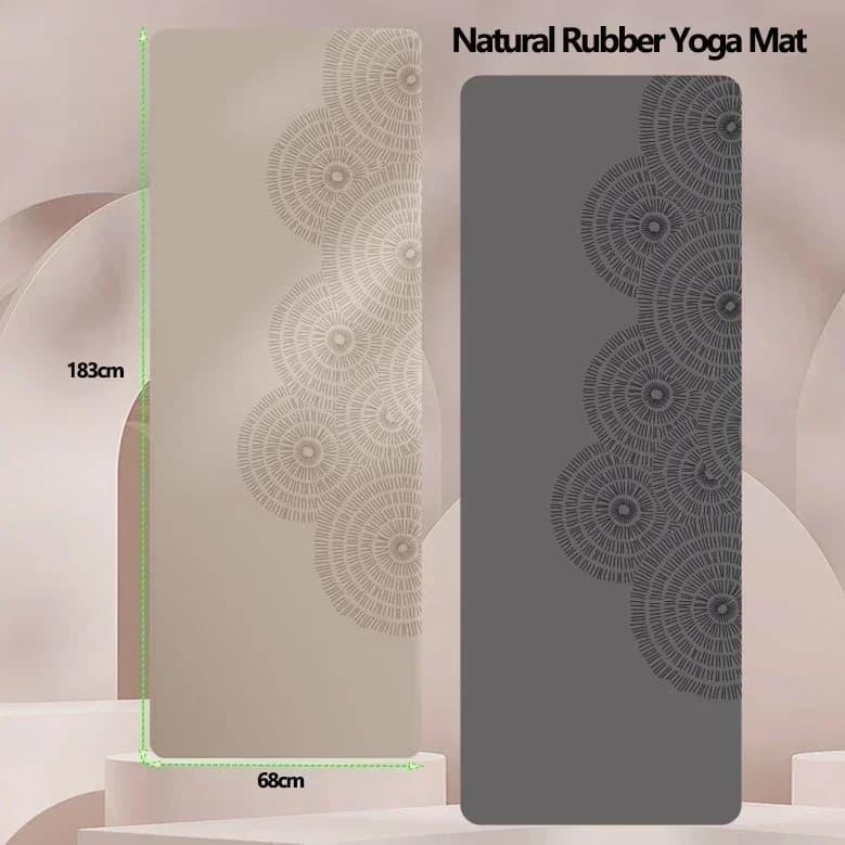 183cm absorvente de água antiderrapante fitness pular esteira casa meninas tapete de yoga tapete de yoga eco-amigável borracha natural plutônio yoga almofada