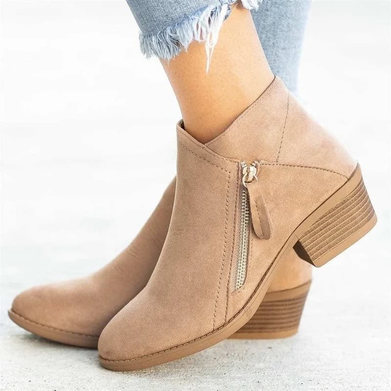 Botas femininas 2025 outono camurça chelsea botas moda feminina tamanho 43 botas de plataforma zíper lateral botas de tornozelo de salto botas de mujer