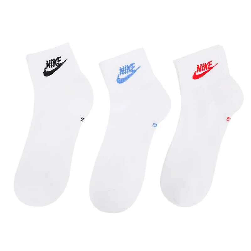 Nike meias três pares pacote unisex meias de treinamento de fitness meias esportivas ao ar livre simples cor sólida meias casuais Dx5074-911