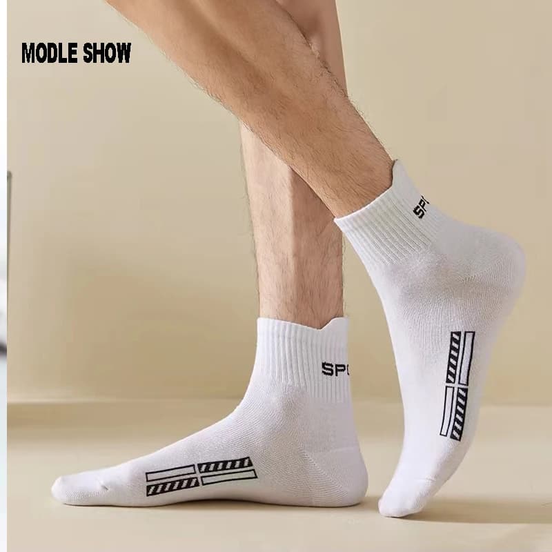 10/20 pares meias masculinas de alta qualidade casual respirável algodão homem correr meias esportivas primavera outono masculino sox presentes plus size 38-45