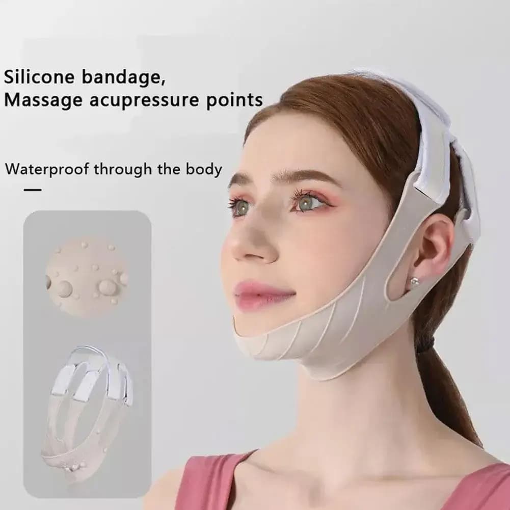 Reutilizável rosto emagrecimento bandagem v linha rosto shaper feminino queixo bochecha levantar cinto de massagem facial cinta rosto cuidados com a pele ferramentas beleza