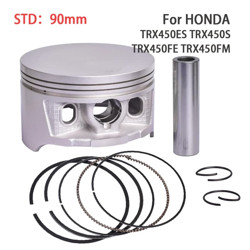 Conjunto de anéis de pistão de 90mm para HONDA TRX450 ES/S/FE/FM FOURTRAX FOREMAN TRX450ES TRX450S TRX450FE TRX450FM 1998-2004 13101-HP0-A000