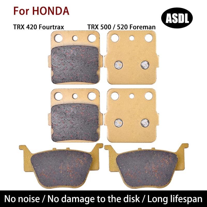 Pastilha de freio dianteira e traseira para HONDA TRX500 Foreman 2012-2021 TRX420 FPA Fourtrax 2009-2011 Rancher 2014-2023 TRX520 TRX 420 500 520
