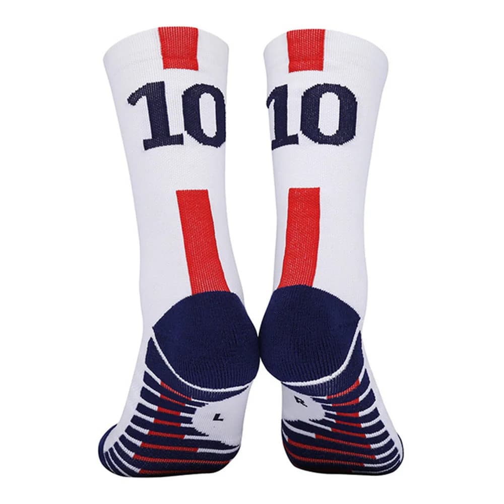 Amarelo Número 10 #   7 #   Crianças meias de futebol azul masculino esportes meias curtas ao ar livre correndo de secagem rápida respirável antiderrapante