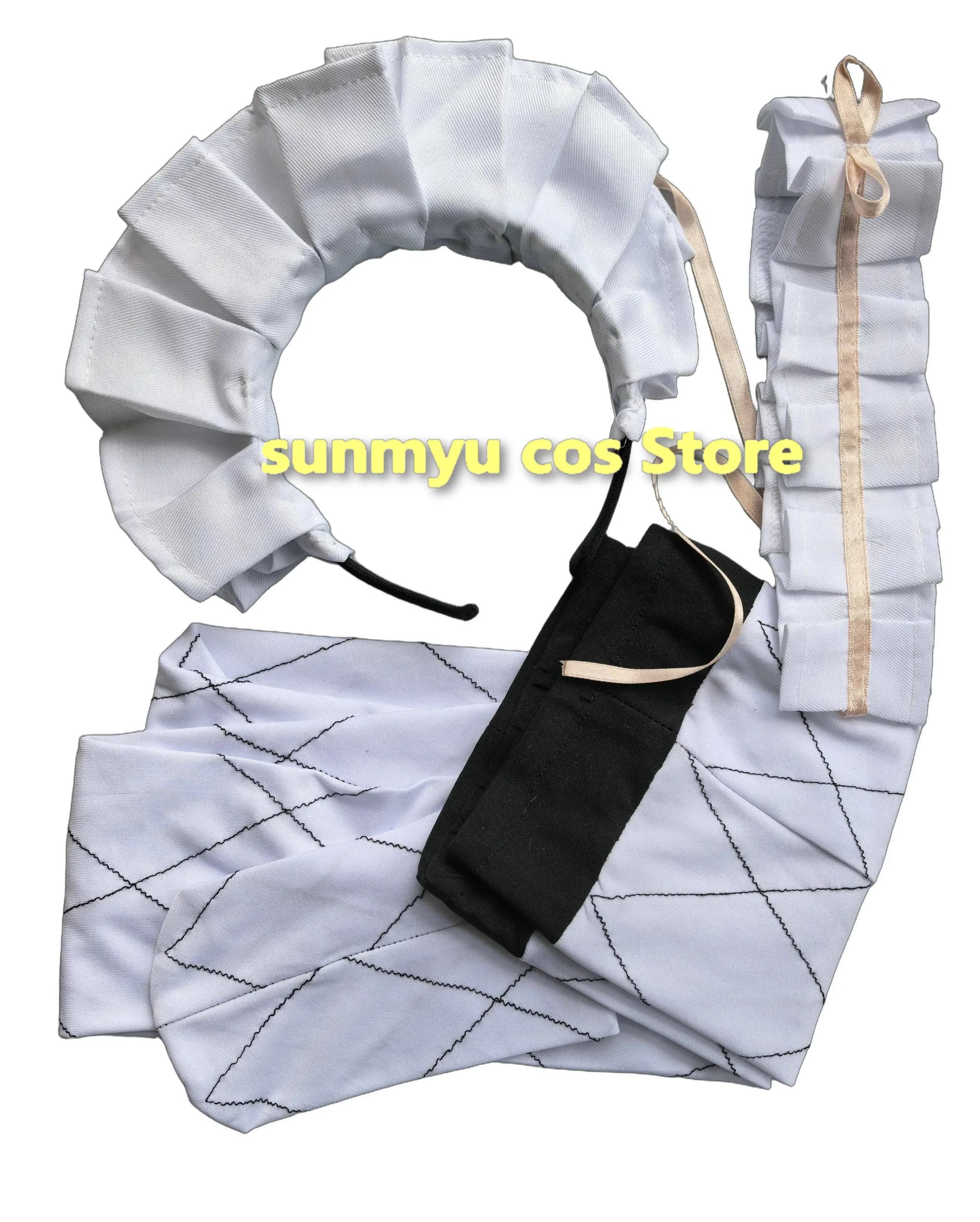 Chidori yoshino cosplay traje personalizar tamanho halloween vestido branco com meias argola de cabelo
