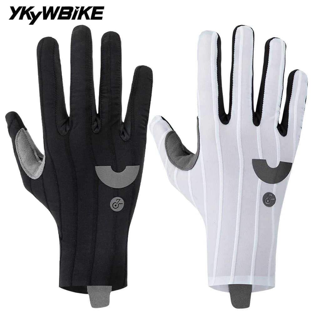 Luvas de Ciclismo YKYWBIKE Universe, Luvas de Dedo Inteiro para Bicicleta de Estrada, Luvas para Esportes ao Ar Livre, Luvas Aerodinâmicas para Bicicleta