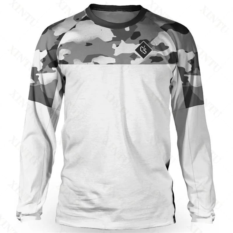 Camisa masculina solta piloto dh motocross downhill terno mtb mountain bike respirável camiseta lgra moletom de manga longa