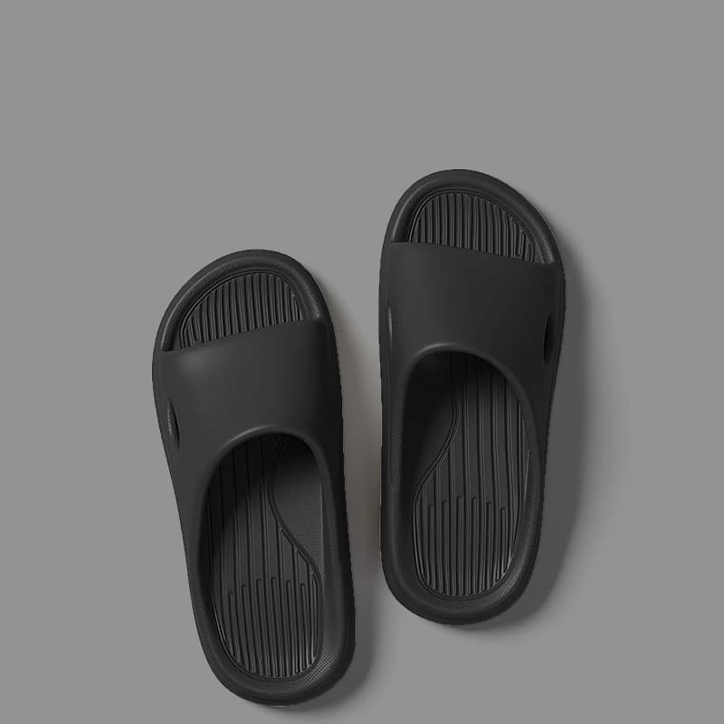 Chinelos de verão silenciosos para mulheres e homens – Sandálias de banheiro respiráveis, slides antiderrapantes resistentes a odores para uso interno/externo