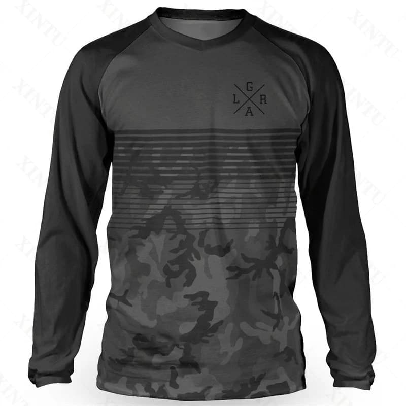 Camisa masculina solta piloto dh motocross downhill terno mtb mountain bike respirável camiseta lgra moletom de manga longa
