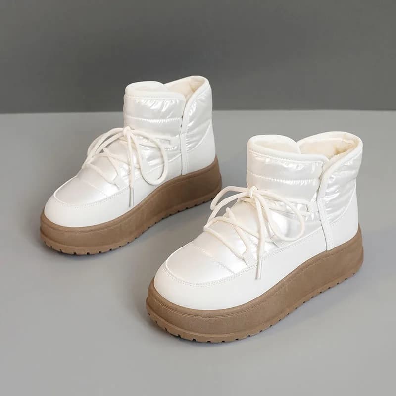 2024novas botas de neve femininas botas de plataforma de moda para mulheres inverno de pelúcia sapatos de algodão quente botas de tornozelo à prova dwaterproof água botas de mujer