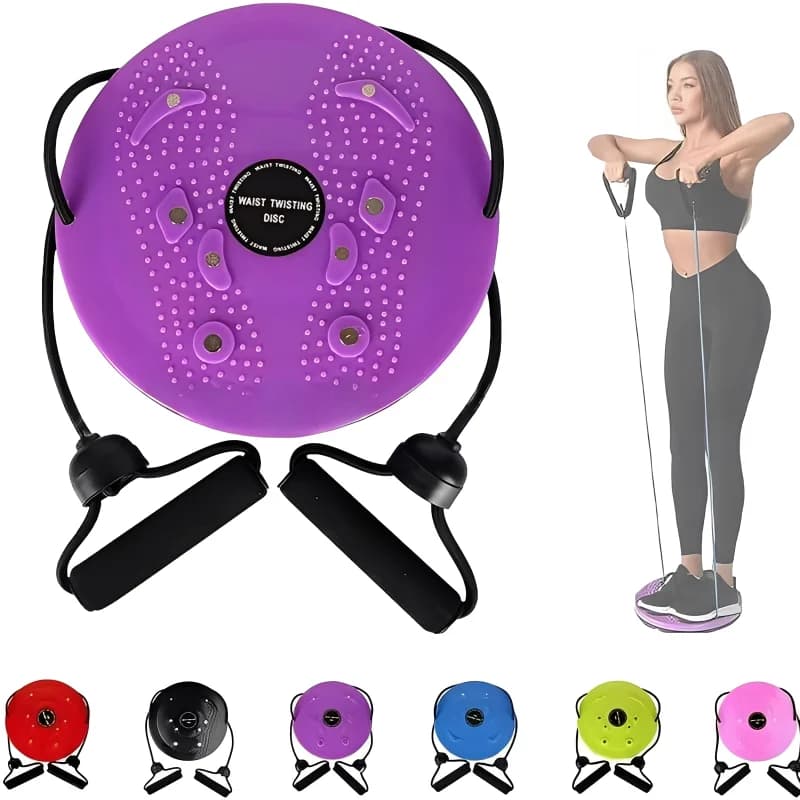 Cintura torção disco ímã massagem nos pés emagrecimento grande área protusões granulares pedal placa com corda equilíbrio de fitness