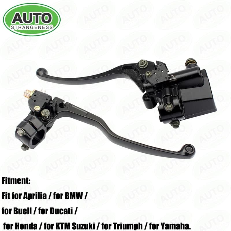 Para cbt honda trx 200/2 50/300/400/450/700 pinça de freio dianteiro esquerda par alavanca embreagem 7/8 "guiador cilindro mestre hidráulico