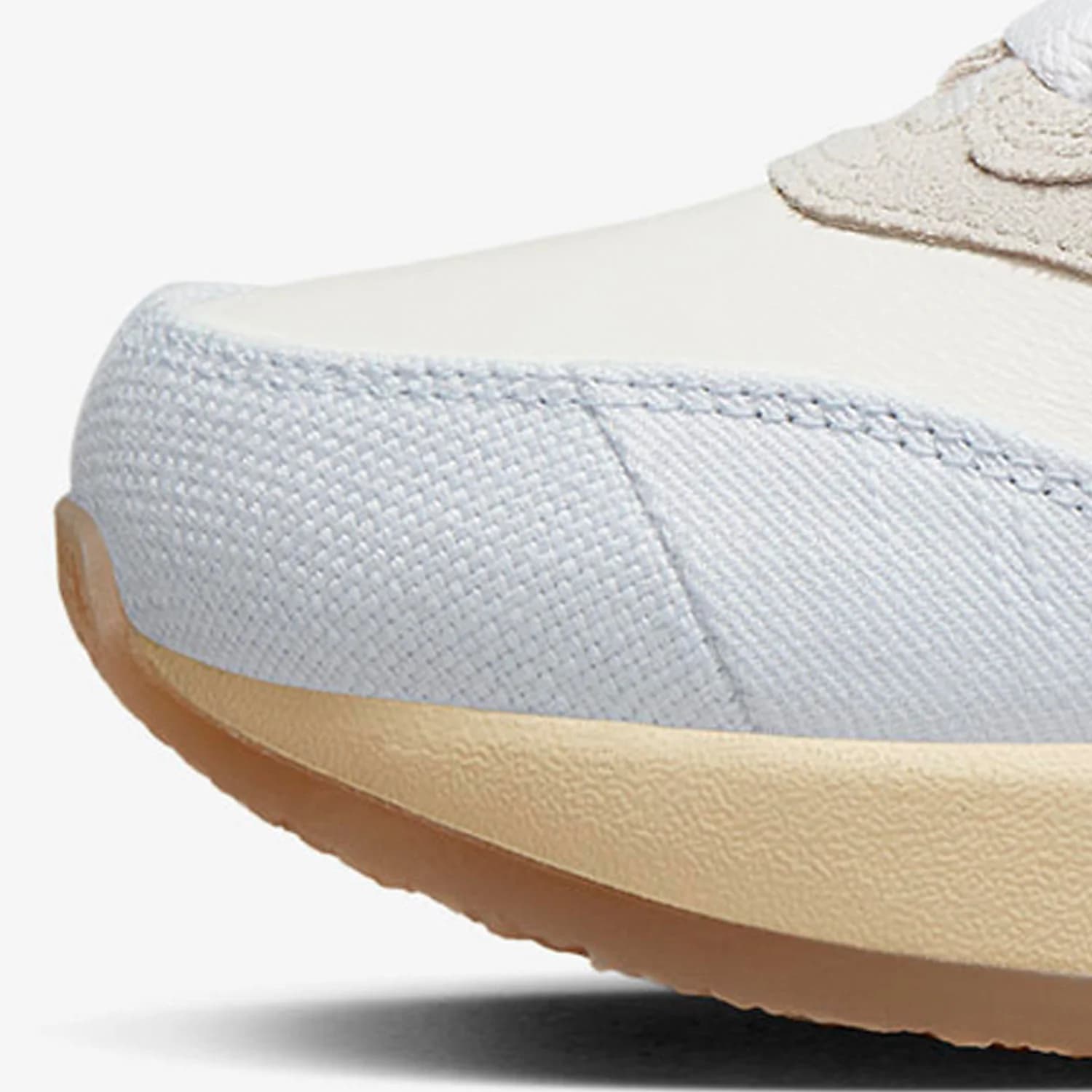 Tênis Nike Air Max 1 feminino off-white cinza e amarelo