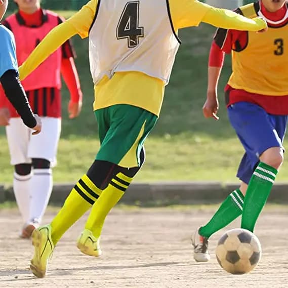 Meias de compressão unissex meias de futebol antiderrapante tubo longo joelho meias altas meias listradas meias de futebol correndo meias esportivas