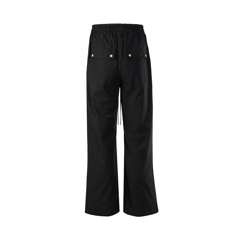 Owen Seak Calça Harém Cargo Masculina Casual Baggy Roupas Góticas High Street Verão Calças de Trabalho Longas Soltas Calças de Moletom Pretas