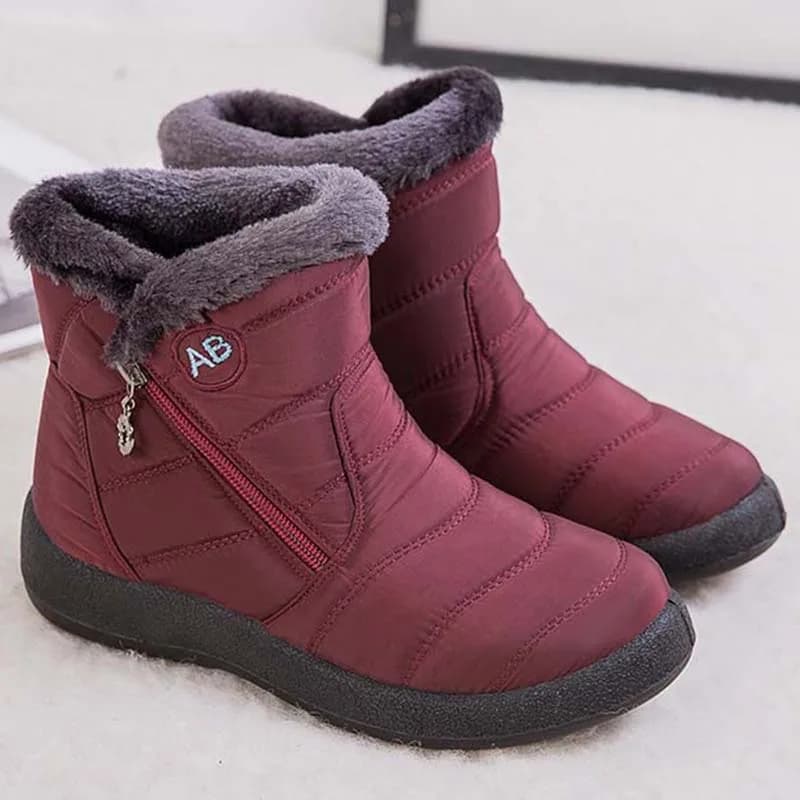 Botas femininas de neve confortáveis botas femininas à prova dwaterproof água sapatos com zíper mulher pele macia botas de inverno botas mujer