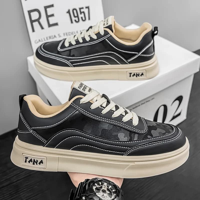 2025 novos tênis de skate masculino verão respirável preto camuflagem venda quente confortável casual esportes calçados na moda tênis