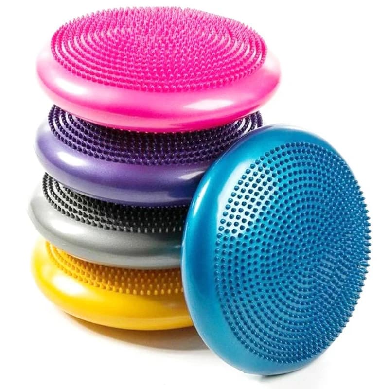 Crianças oscilação equilíbrio disco almofada esteira massagem bolas de yoga estabilidade inflável acessórios ginásio fitness exercício bola treinamento