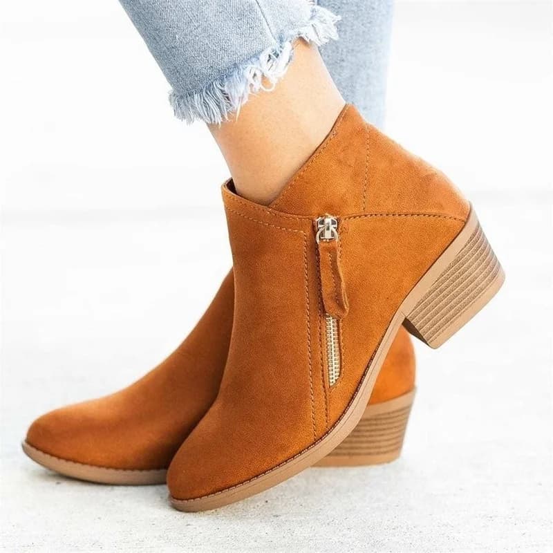 Botas femininas 2025 outono camurça chelsea botas moda feminina tamanho 43 botas de plataforma zíper lateral botas de tornozelo de salto botas de mujer