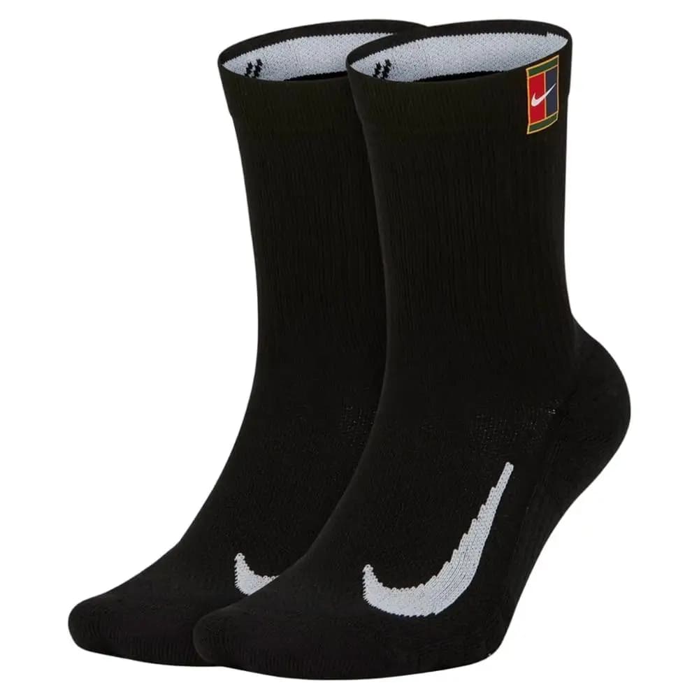 Pacote com 3 meias esportivas Nike para homens e mulheres com sola de tecido atoalhado: antiderrapantes, confortáveis e respiráveis ​​SK0118-010