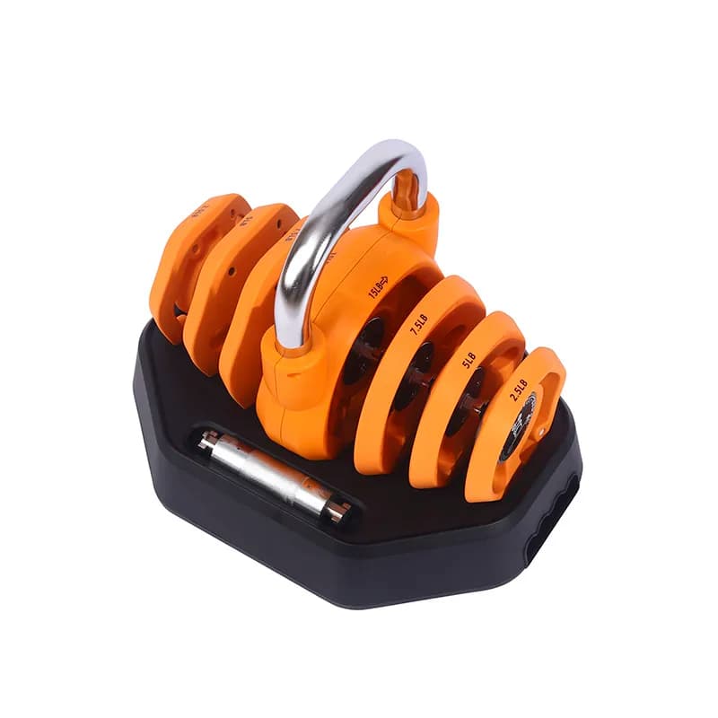 Conjunto de Pesos Personalizado 3 em 1 Ajustável: Halteres, Barra e Kettlebell para Academia Doméstica