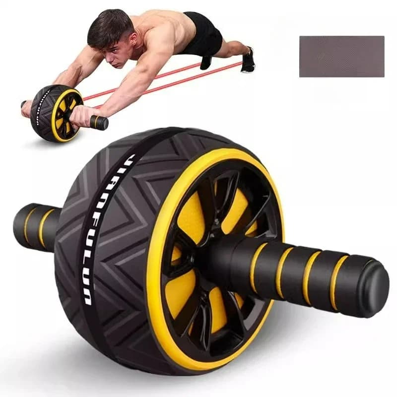 Ab rolo roda para abs core treino antiderrapante casa ginásio equipamentos de fitness das mulheres dos homens exercício de treinamento abdominal