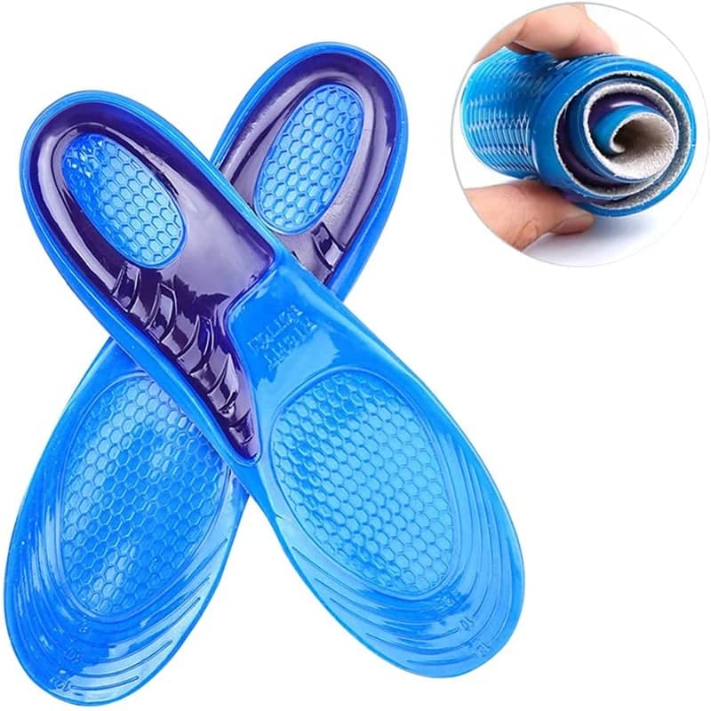 1 par de palmilhas de silicone para sapatos ortopédicos arco apoio palmilha inserções de sapato macio esporte antiderrapante modelo para homem mulher sapato sola