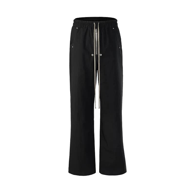 Owen Seak Calça Harém Cargo Masculina Casual Baggy Roupas Góticas High Street Verão Calças de Trabalho Longas Soltas Calças de Moletom Pretas
