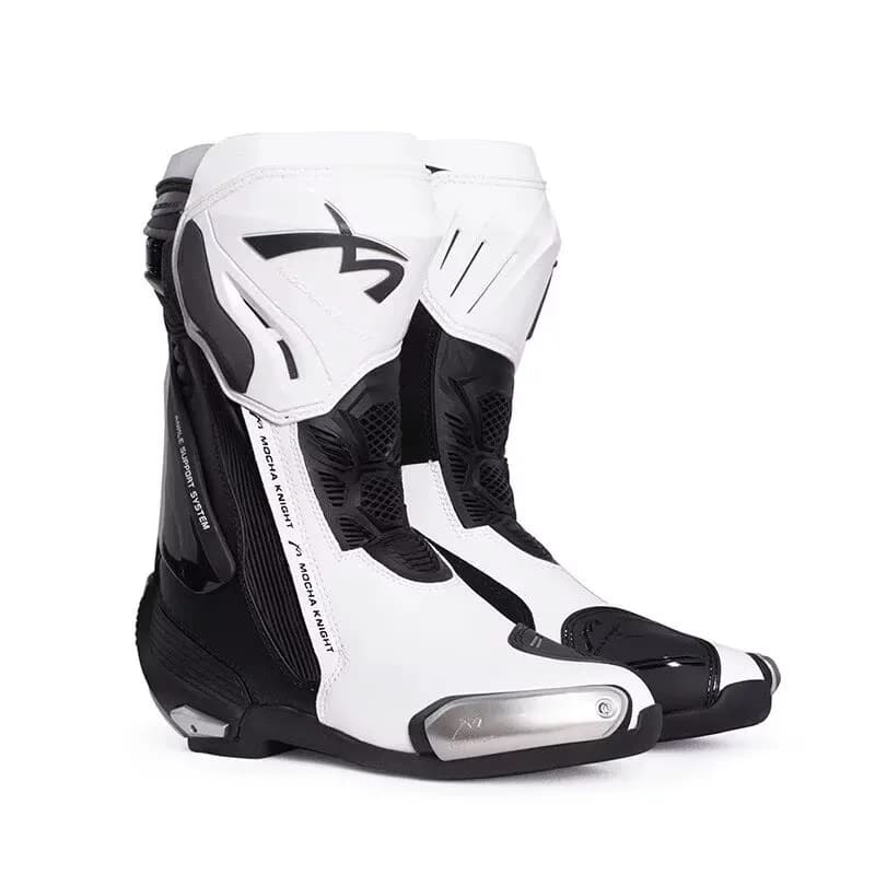 Benkia mocha botas de equitação de pista de motocicleta certificação ce botas de corrida profissional benkia botas à prova dwaterproof água alta qualidade sh109
