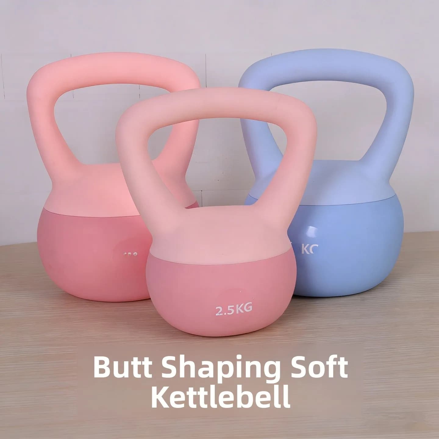 Kettlebell Macio 25-10kg para Fitness, Haltere para Mulheres e Homens, Exercício de Agachamento, Modelagem de Glúteos, Levantamento de Quadril, Treinamento de Flexão Profunda de Joelhos