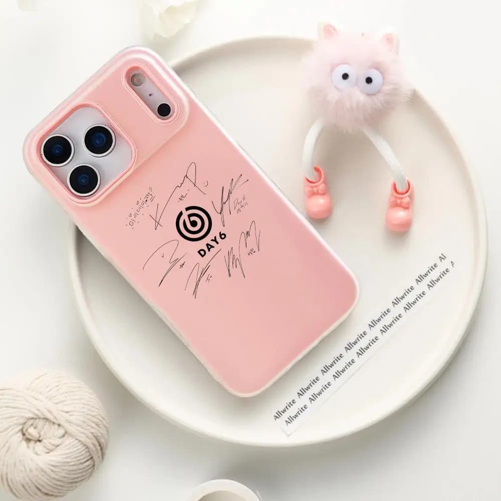 Capa de Celular Kpop Band D-DAY6 para iPhone 17 16 15 14 13 12 11 Pro Max Plus Mini, Capa Transparente de Silicone Antichoque