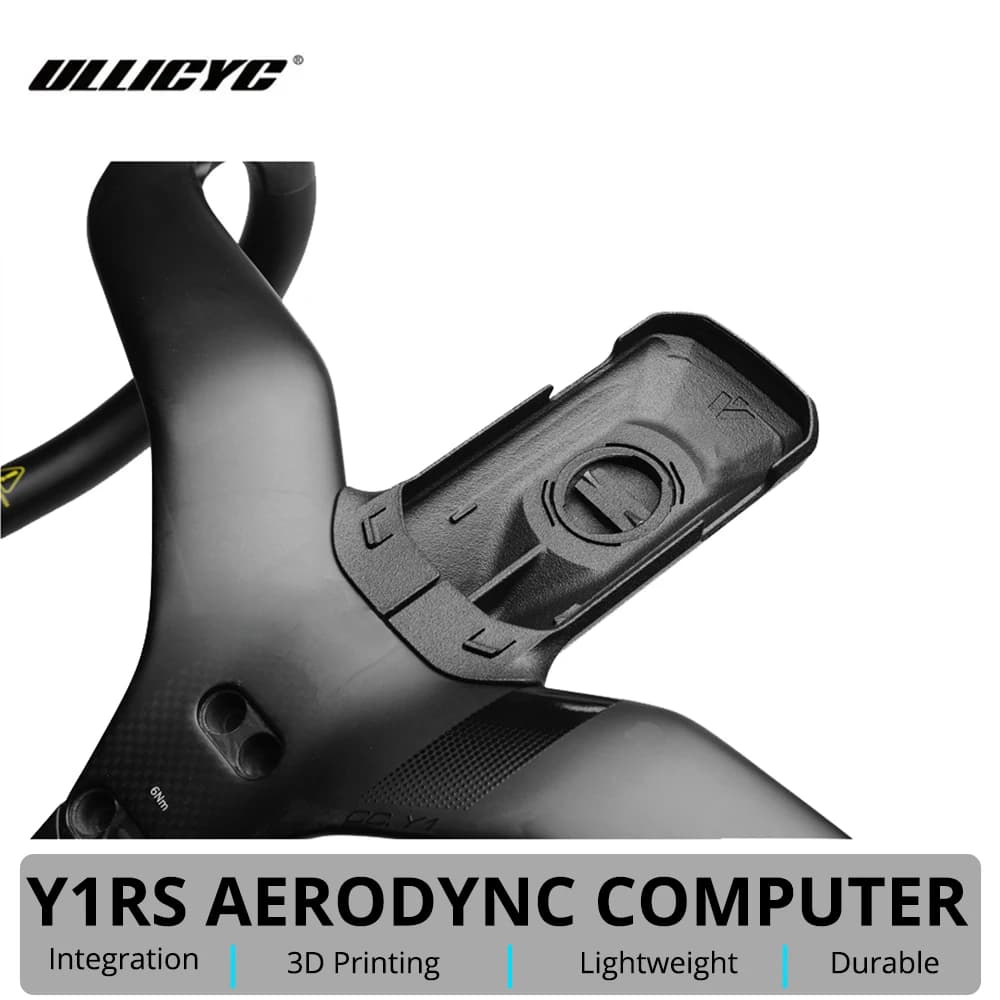 Suporte de Montagem Ullicyc para Ciclocomputadores Y1RS CCY1, Suporte Aerodinâmico para Computador de Bicicleta, Suporte de Velocímetro Impresso em 3D para Garmin Wahoo Bryton