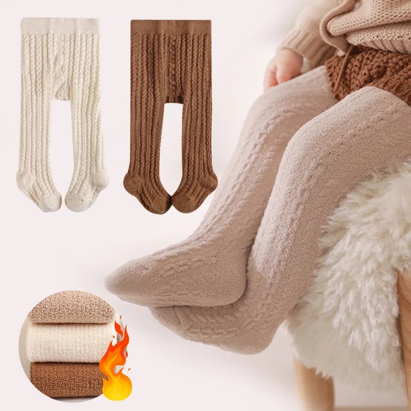 Outono inverno recém-nascido collants engrossado velo meninas collants alta elástica bebê meia-calça para 0-8y