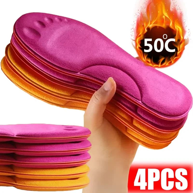 2 pares palmilhas de auto aquecimento termostática palmilha térmica massagem memória espuma arco apoio sapato almofada almofadas aquecidas inverno das mulheres dos homens