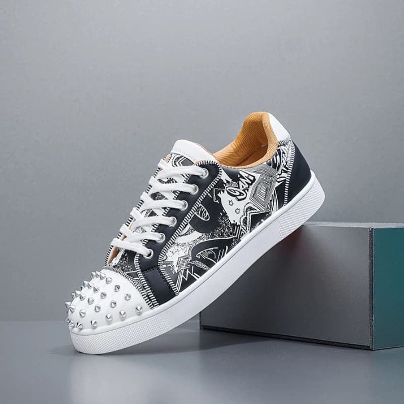 Punk rebites homem sapatos casuais sapatos de couro do plutônio para o homem tênis casual sapatos zapatos de hombre tênis
