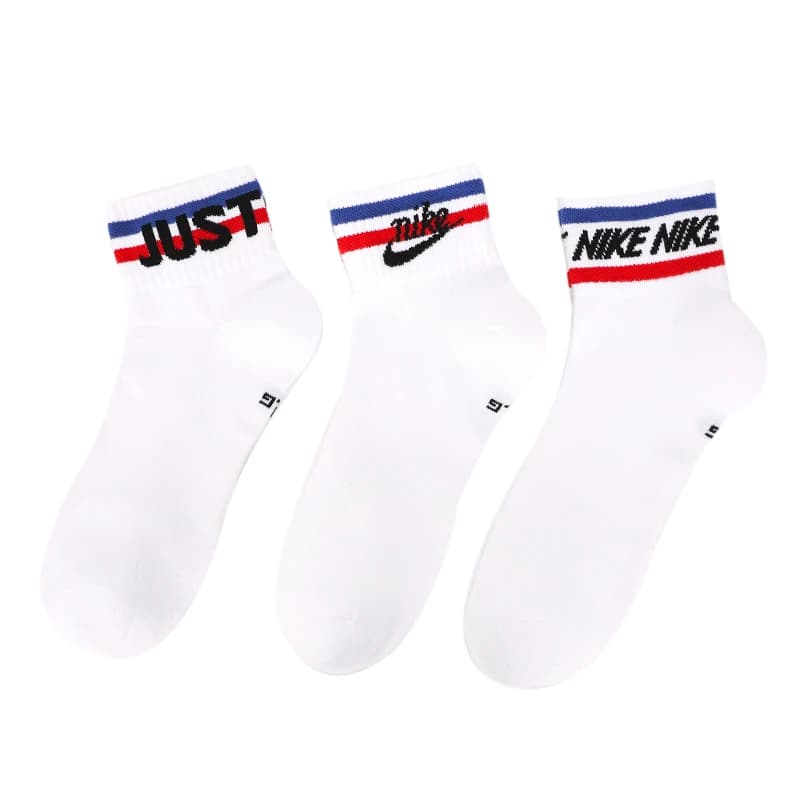 Nike meias três-pack nws todos os dias essencial unisex meias de fitness correndo esportes meias curtas listrado simples moda casual meias Dx5080-100